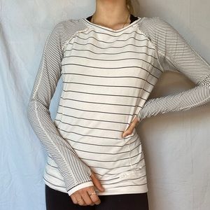 Lululemon long sleeve striped running top